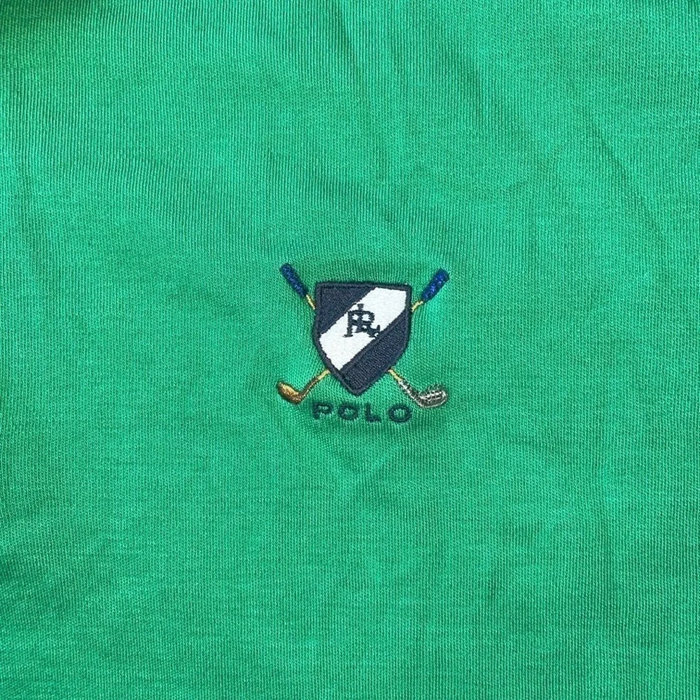 Polo Ralph Lauren Mens XL Green 100% Cotton Golf Polo Shirt